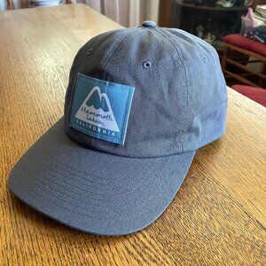 Men's Mammoth Lakes California Gray Metal Buckle Strap Baseball Hat Cap